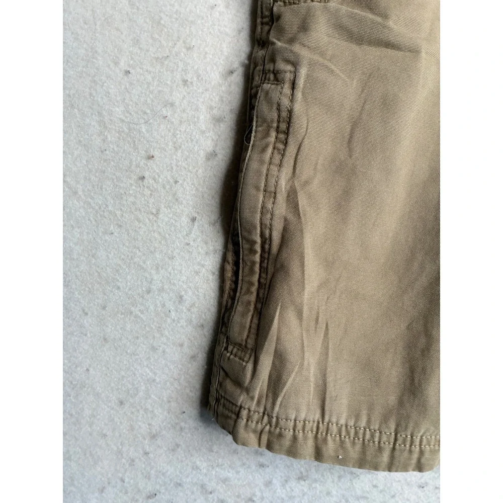 Columbia Mens Omni-Shield Cotton Canvas Cargo Shorts Tan Khaki 36W 9L AM4541